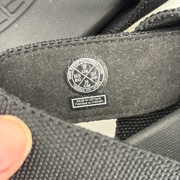 Keen Sandals Womens 9 Elle Slingback Black Casual Open Toe 1022620 NO BOX - Picture 6 of 7